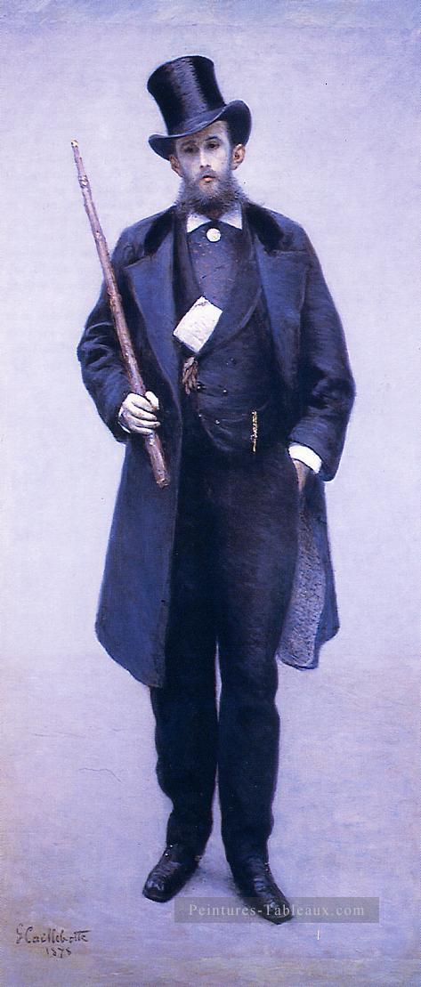 Portrait de Paul Hugot Gustave Caillebotte Peintures à l'huile